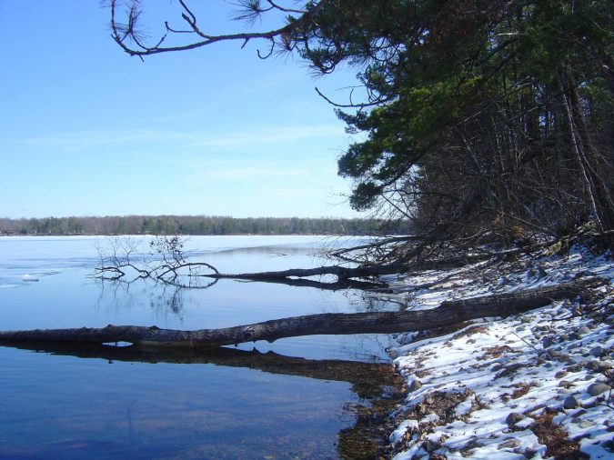 Ice Out Stone Lake