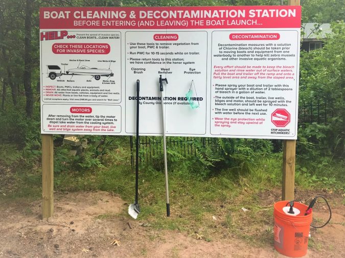 Lake Nancy decontamination station