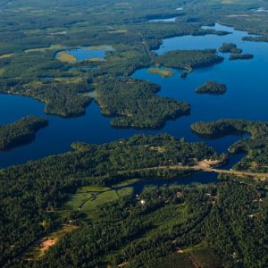 Minong Flowage from the air