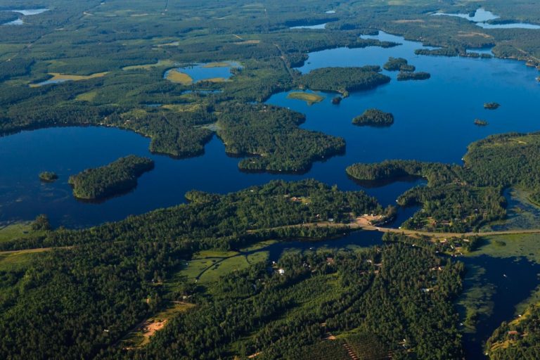 Minong Flowage from the air